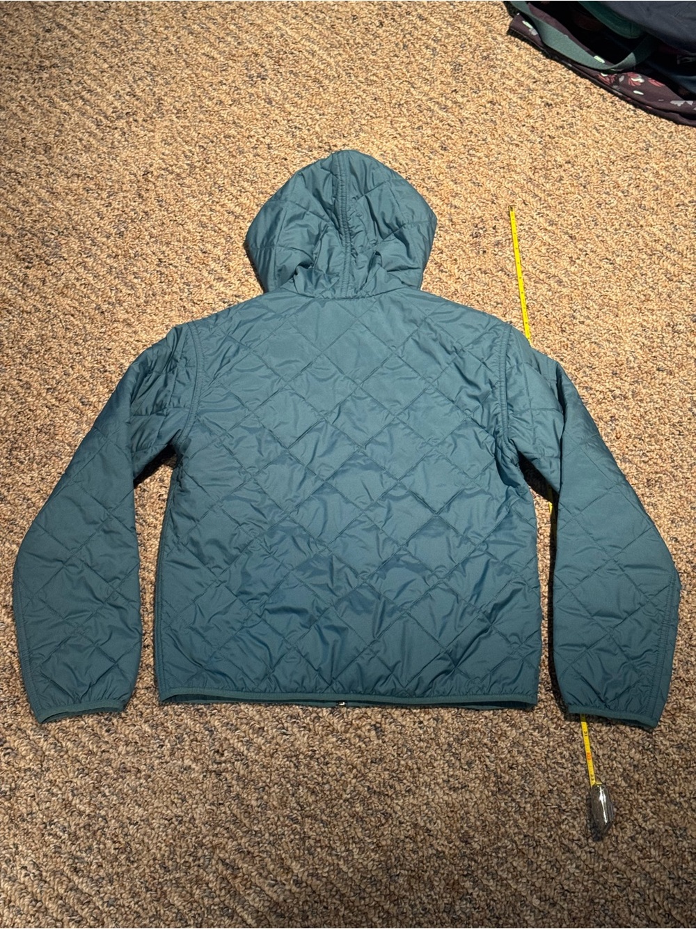 Patagonia Women’s Teal Hooded Quilted Jacket, Size Small, New Condition!! - Picture 6 of 11